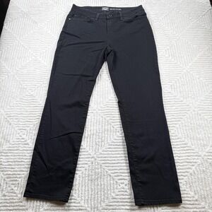 Signature Levi Strauss Gold Jeans Mens 33x32 Black Mid-Rise Straight Stretch